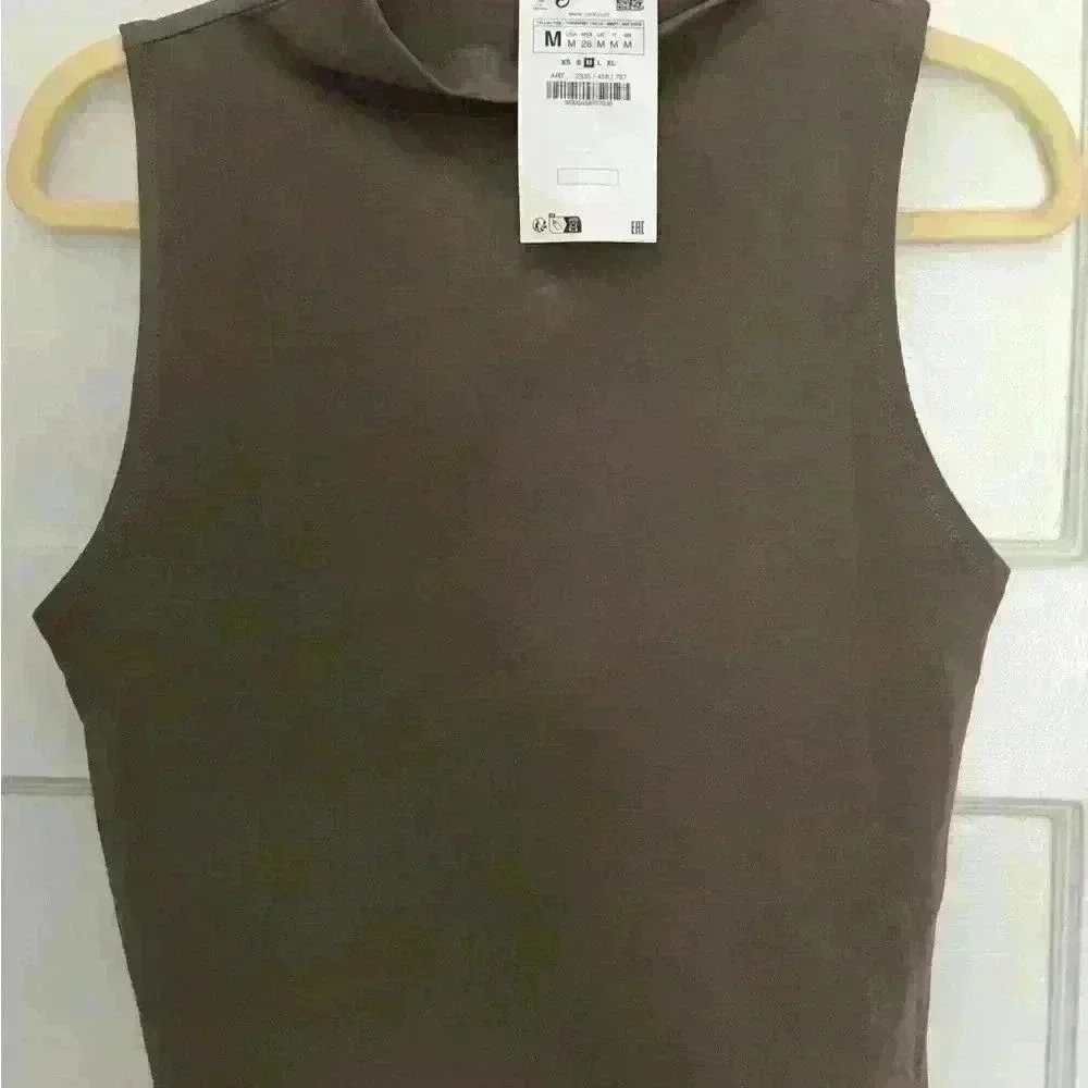 ZARA- NWT Brown Tank - Picture 2 of 2